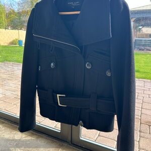 Black Rivet Women's Utility Jacket with Belt
